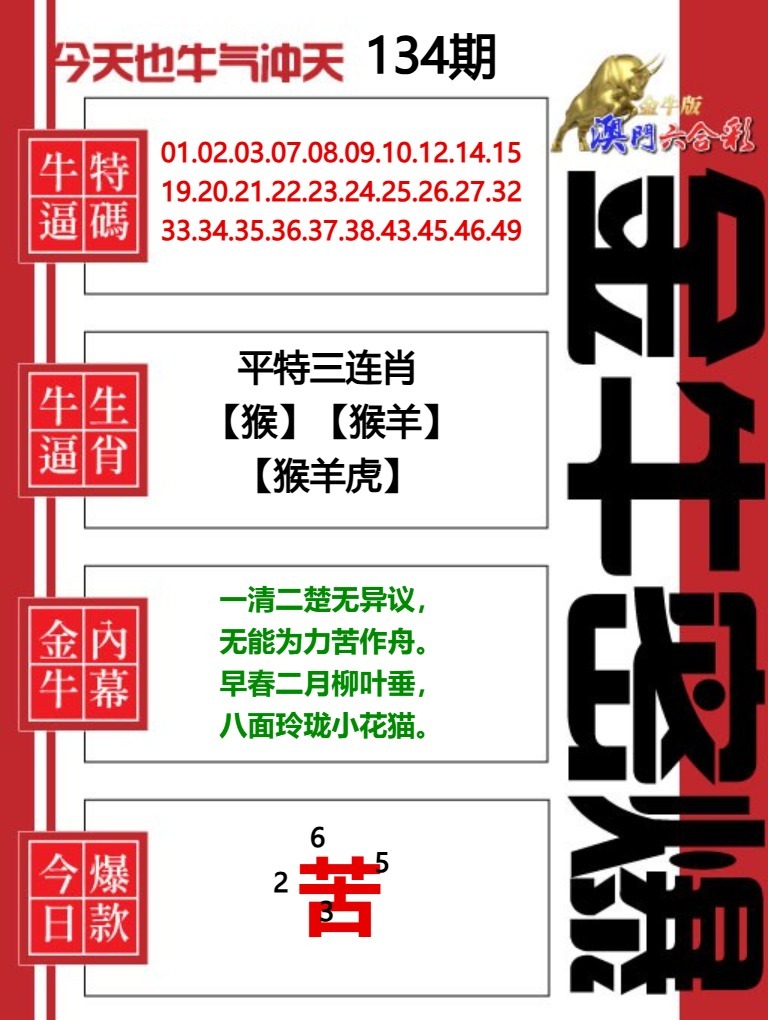 134期金牛密爆[图]
